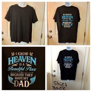 Black short sleeve solid front graphic back t-shirt